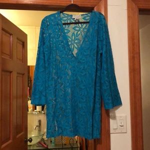 Green/Blue Beach Cover Up